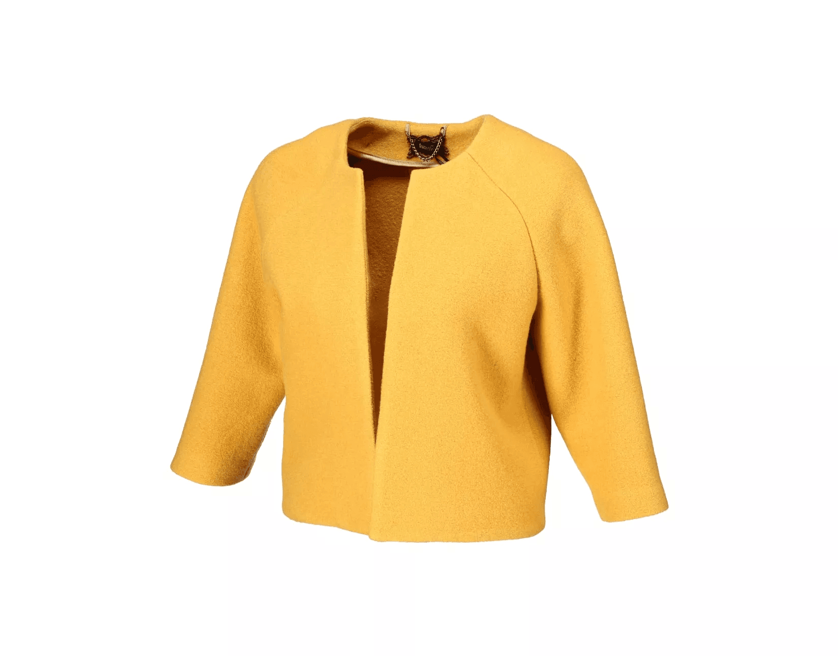 Chaqueta amarilla de mujer